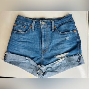 Levi’s High Rise Cut Off Shorts, Size 27